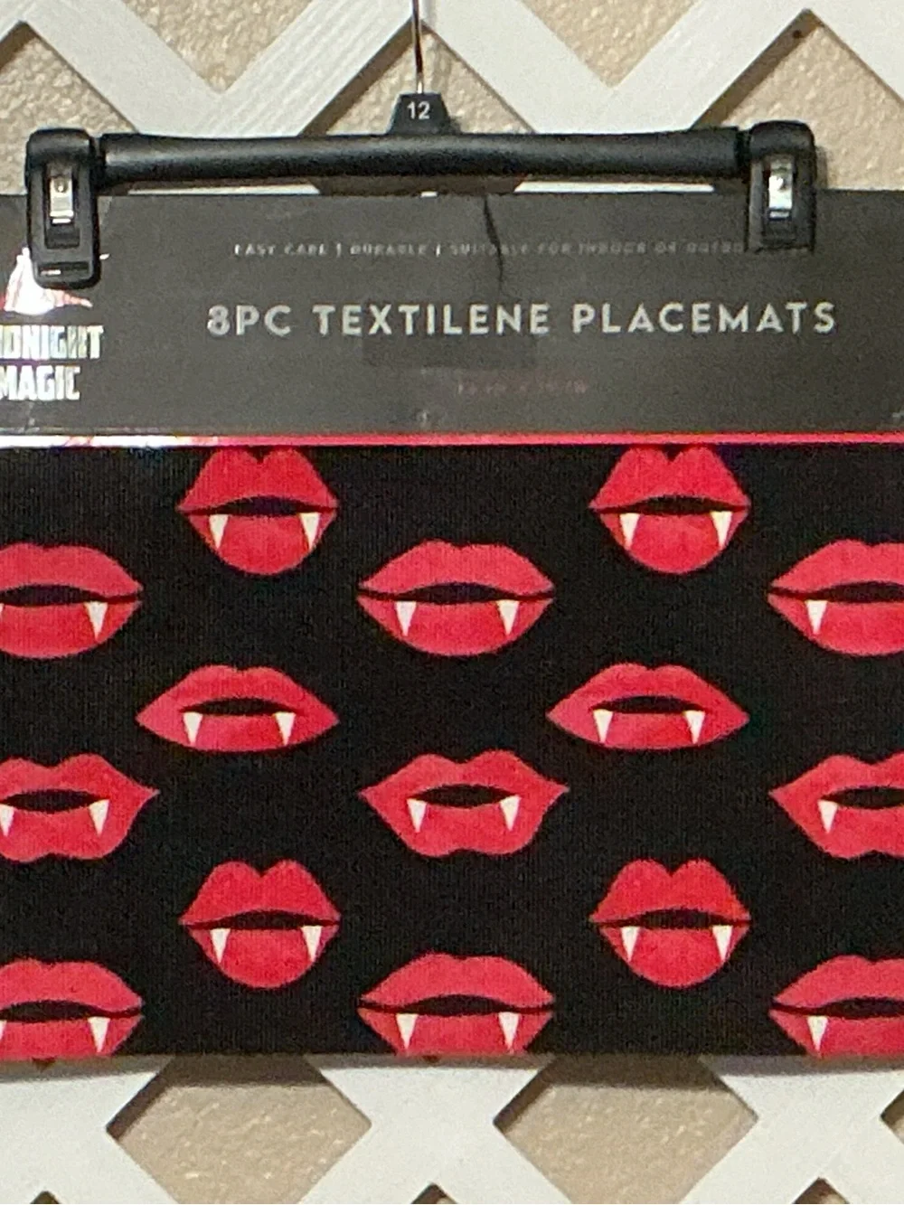 Midnight Magic black placemats